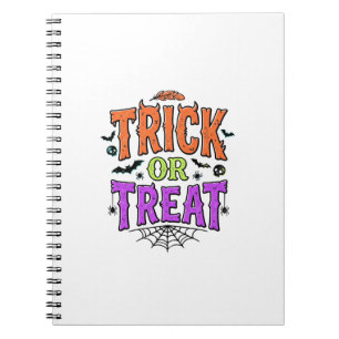 Halloween grapjas leuke spinnenweb retro_1 notitieboek