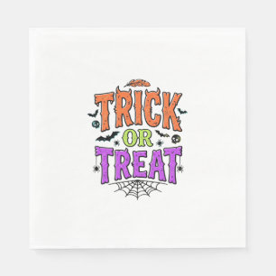 Halloween grapjas leuke spinnenweb retro_1 servet