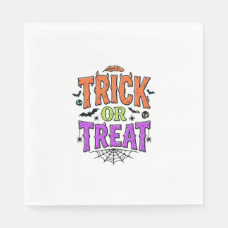 Halloween grapjas leuke spinnenweb retro_1 servet