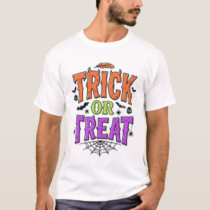 Halloween grapjas leuke spinnenweb retro_1 t-shirt