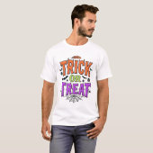 Halloween grapjas leuke spinnenweb retro_1 t-shirt (Voorkant volledig)