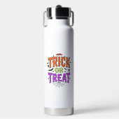 Halloween grapjas leuke spinnenweb retro_1 waterfles (Voorkant)