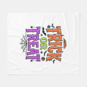 Halloween Grapjas PretFunny Spinnenweb Retro_1 Fleece Deken (Voorkant (Horizontaal))