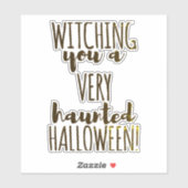 Halloween -grappig citaat sticker (Vel)