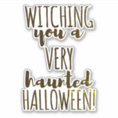 Halloween -grappig citaat sticker (Voorkant)