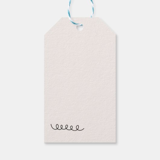 Halloween grappig dank je sluit het feest cadeaulabel (Achterkant)