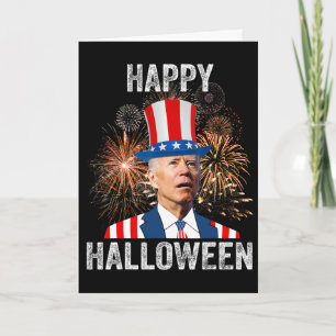 Halloween Grappig Gelukkig 4 Juli Anti Joe Biden  Kaart