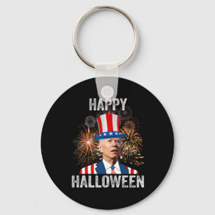Halloween Grappig Gelukkig 4 Juli Anti Joe Biden Sleutelhanger