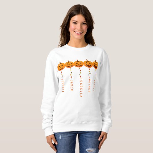 HALLOWEEN GRAPPIG GEPERSONALISEERD SWEATSHIRT (Voorkant volledig)