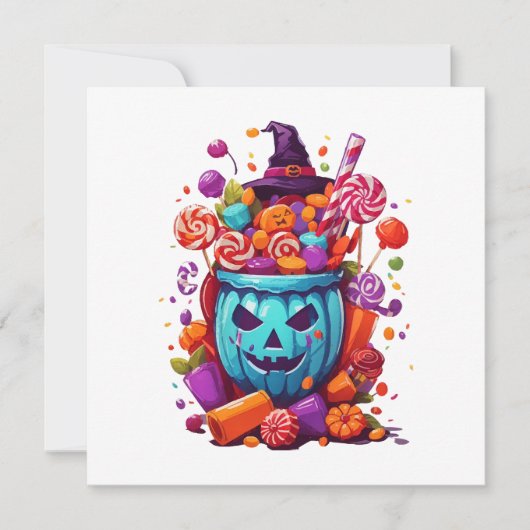 Halloween grappig kaart (Voorkant)