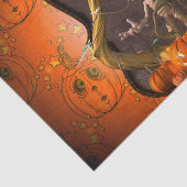 Halloween, grappig mummy met pompoen tissuepapier (Detail)