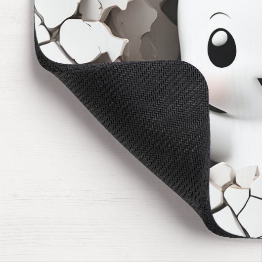 Halloween Grappig Peeking Ghost Mousepad Muismat (Hoek)