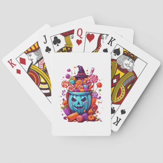Halloween grappig  pokerkaarten (Achterkant)