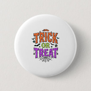 Halloween Grappig Spinnenweb Retro_1 Ronde Button 5,7 Cm