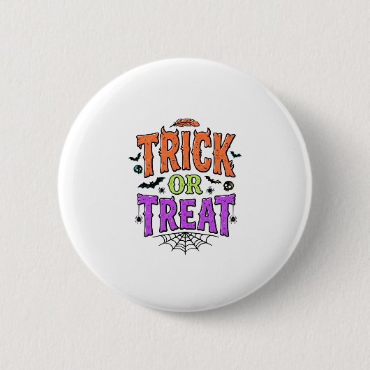 Halloween Grappig Spinnenweb Retro_1 Ronde Button 5,7 Cm (Voorkant)