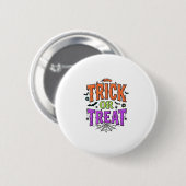 Halloween Grappig Spinnenweb Retro_1 Ronde Button 5,7 Cm (Voorkant /achterkant)