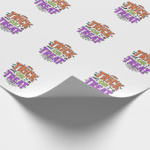 Halloween Grappig Spinneweb Retro_1 Cadeaupapier (Hoek)