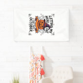 Halloween Grappig T-shirt Met Pompoen Spoken_1 Spandoek (Insitu)