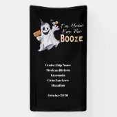 Halloween Grappige Booze Cruise Schip Cabine Deur Spandoek (Verticaal)