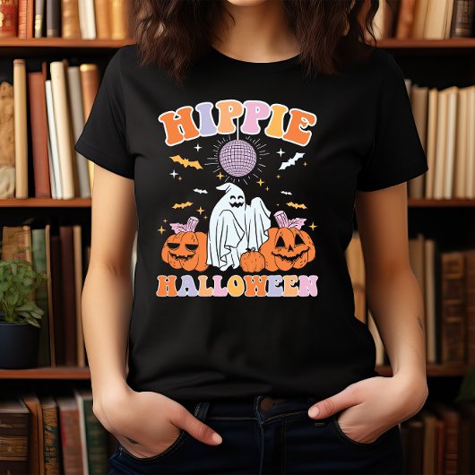 HALLOWEEN GRAPPIGE DISCO GHOST HIPPIE HALLOWEEN T-SHIRT