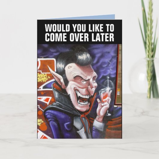 HALLOWEEN GRAPPIGE DRACULA KAARTEN (Voorkant)
