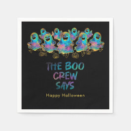 Halloween Grappige Geest Faus Glitters Servet