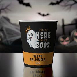 Halloween Grappige Geest Grappenmaker Alleen Hier Papieren Bekers
