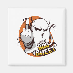 Halloween Grappige Geest Zeggen Voor Boo Liefhebbe Magneet