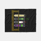 Halloween Grappige Gekke Wetenschapper Testbuis Sh Fleece Deken (Voorkant (Horizontaal))