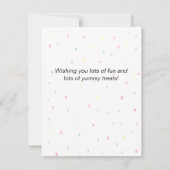 Halloween Grappige Jack o lantern Pompoen Notitiek Notitiekaartje (Achterkant)