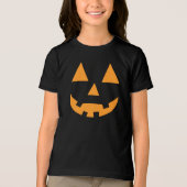 Halloween grappige jack o's lantaarns pompoen Tri-Blend shirt (Voorkant)