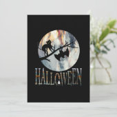 Halloween Grappige Kat Halloween Verjaardag Kaart (Staand voorkant)