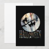 Halloween Grappige Kat Halloween Verjaardag Kaart (Voorkant / Achterkant)