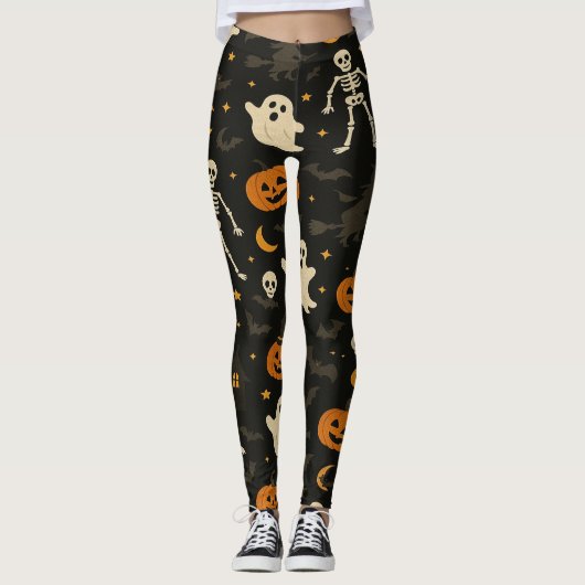 Halloween Grappige Leggings (Voorkant)