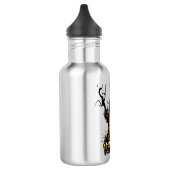 Halloween grappige pompoen met uil waterfles (Links)