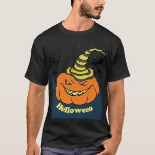 Halloween grappige pompoen t-shirt