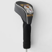 Halloween Grappige Pompoen Tijd Geest Pompoen Golfheadcover (Schuin)