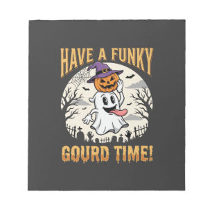 Halloween Grappige Pompoen Tijd Geest Pompoen Notitieblok