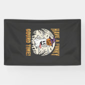 Halloween Grappige Pompoen Tijd Geest Pompoen Spandoek (Horizontaal)