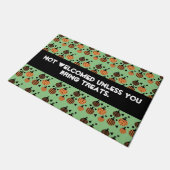 Halloween Grappige Quote Confetti | Retro Pompoene Deurmat (Schuin)