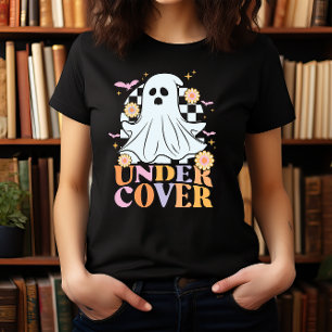HALLOWEEN GRAPPIGE RETRO GEEST ONDER HOESJE T-SHIRT