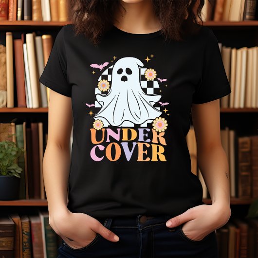 HALLOWEEN GRAPPIGE RETRO GEEST ONDER HOESJE T-SHIRT