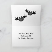 Halloween grappige romance kaart (Binnen)