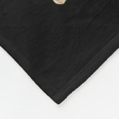 Halloween Grappige Zwarte Kat Vintage Katten Fleece Deken (Hoek)