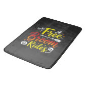 Halloween Gratis Bezem Ritten Heks Grafisch Badmat (Gekanteld)