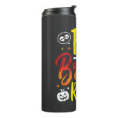 Halloween Gratis Bezem Ritten Heks Grafisch Thermosbeker (Gedraaid links)