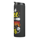 Halloween Gratis Bezem Ritten Heks Grafisch Thermosbeker (Geroteerd rechts)