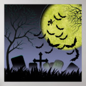 Halloween Grave-tuin Poster (Voorkant)