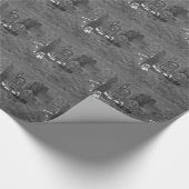 Halloween Grave Yard met grafstenen Cadeaupapier (Hoek)