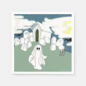 Halloween Grave Yard Shift Servet (Voorkant)